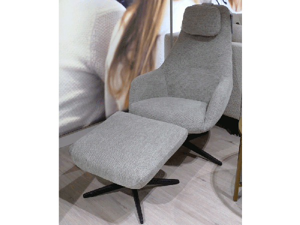Sessel mit Hocker "Vernon"