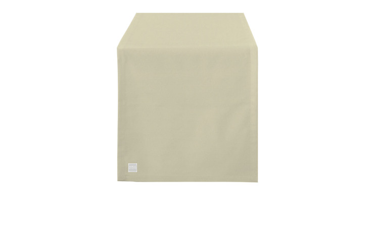 Tischläufer 46 x 140 cm aus Stoff in taupe.