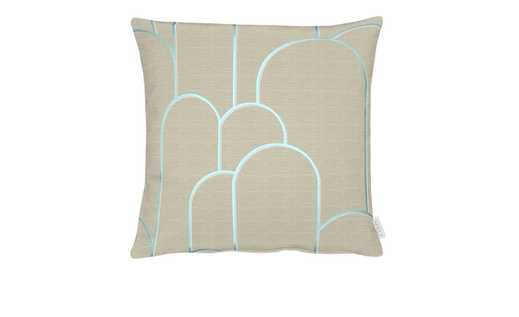 Kissenhülle Vision 49 x 49 cm in taupe.
