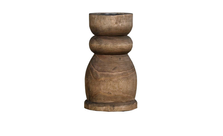 Kerzenhalter 27 cm in braun