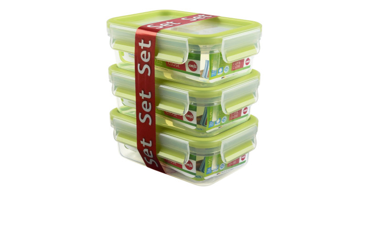 Frischhaltedosen-Set Clip & Close 3tlg.