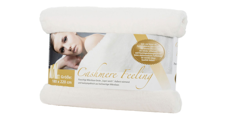 Wohndecke Premium Cashmere Feeling 180 x 220 cm