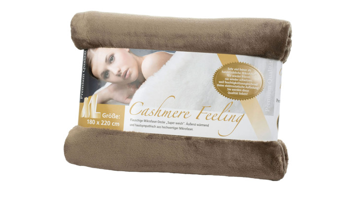 Wohndecke Premium Cashmere Feeling 180 x 220 cm