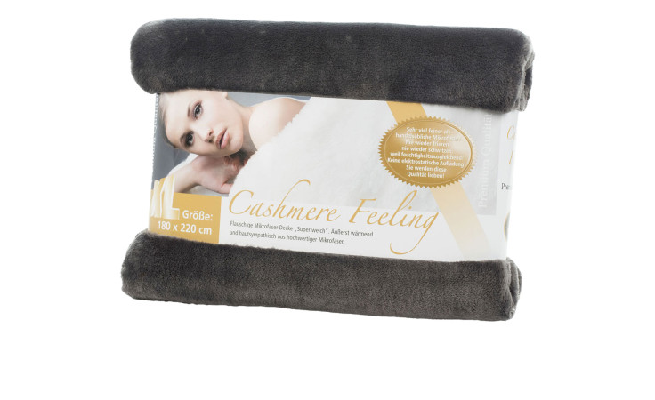 Wohndecke Premium Cashmere Feeling 180 x 220 cm