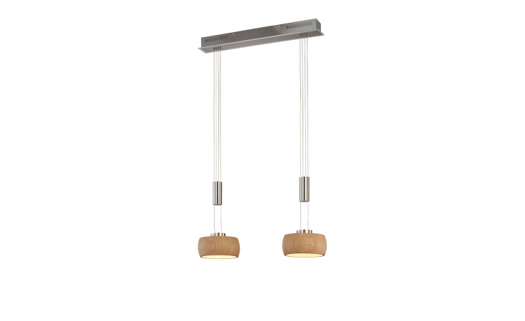 LED-Pendelleuchte Shine-Wood 65 cm