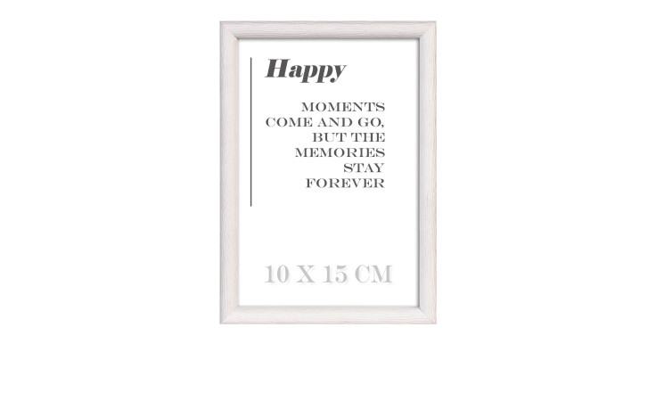 Holz-Bilderrahmen Happy 10 x 15 cm