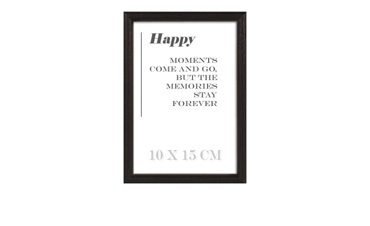 Holz-Bilderrahmen Happy 10 x 15 cm