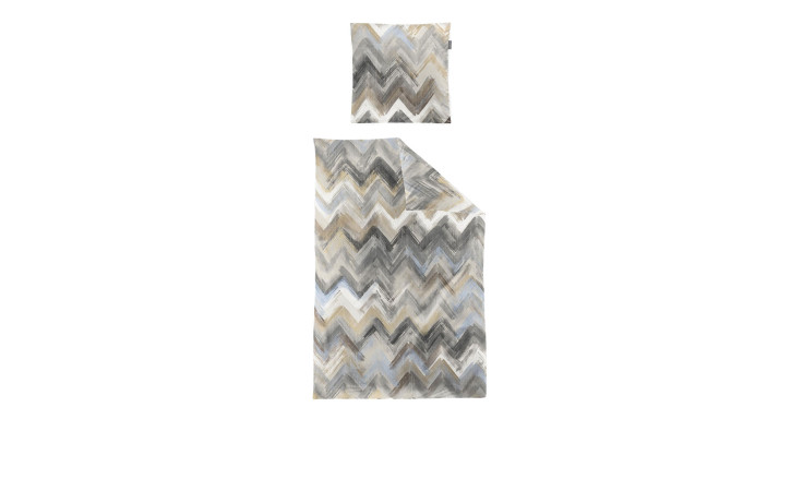 Mako-Satin-Bettwäsche Wave 155 x 220 cm