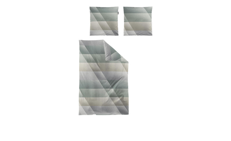 Mako-Satin-Bettwäsche Wave 135 x 200 cm