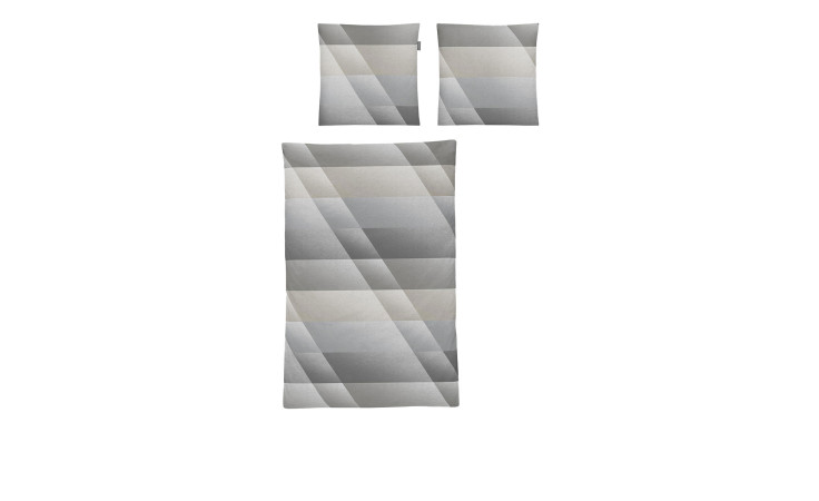 Mako-Satin-Bettwäsche Wave 135 x 200 cm