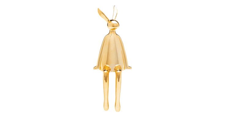 Hase Sittingrabbit in Gold