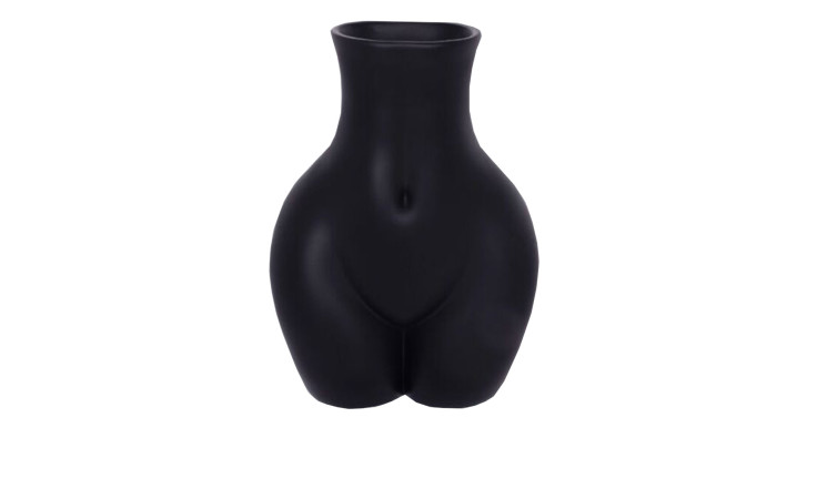 Vase Donna in schwarz