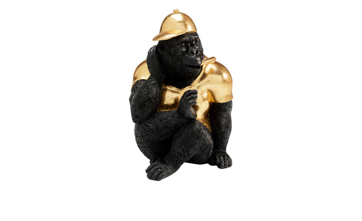 Gorilla in Schwarz / Gold