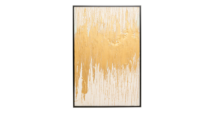 Gerahmtes Bild Abstractb 80 x 120 cm in einer beigen Farbkombi