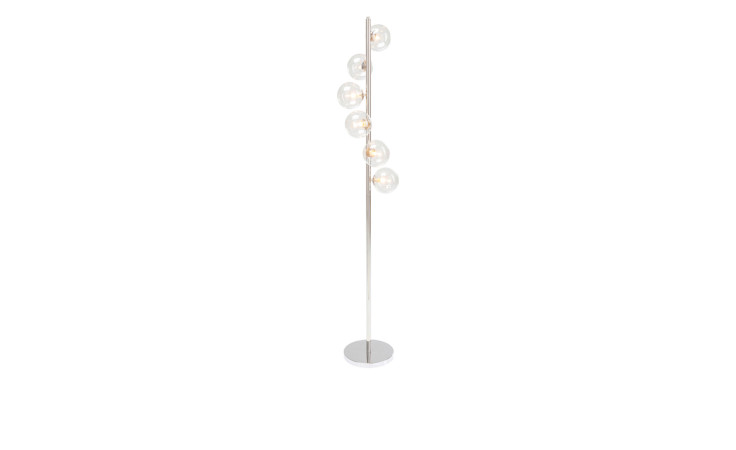 Stehleuchte Scalaballs 160,5 cm in silber mit 6 Leuchten
