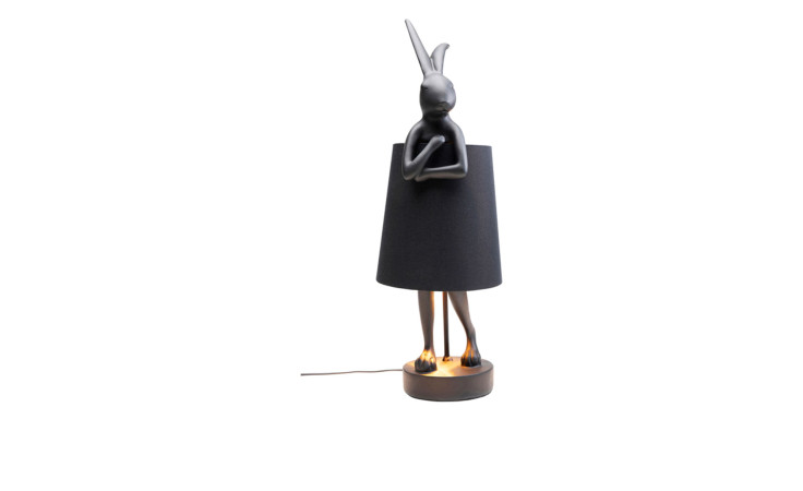 Tischleuchte Tlrabbit 68,2 cm in schwarz