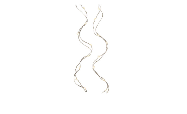 LED-Silberdraht-Lichterkette 95 cm