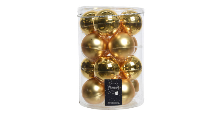 Christbaumkugel-Set 8 cm 16 tlg.