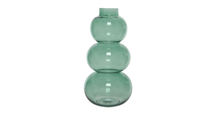 Vase 36 cm bauchig in grün.
