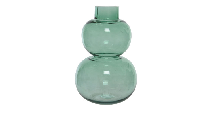Vase 28 cm bauchig in grün.