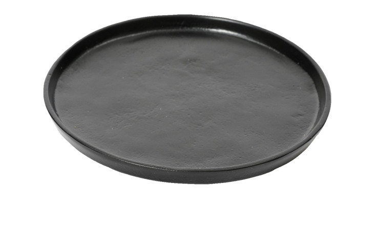 Deko-Teller 35 cm in schwarz.