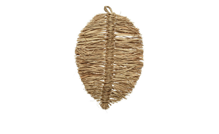 Wanddeko 75 cm aus Jute in braun.