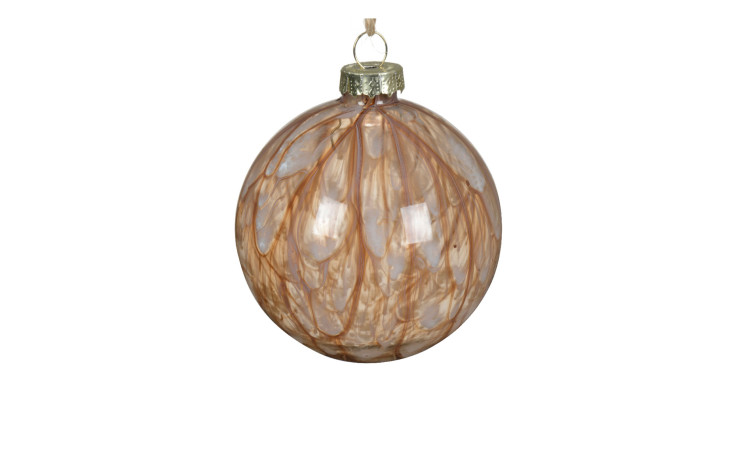 Christbaumkugel Pekanussbraun 8 cm 