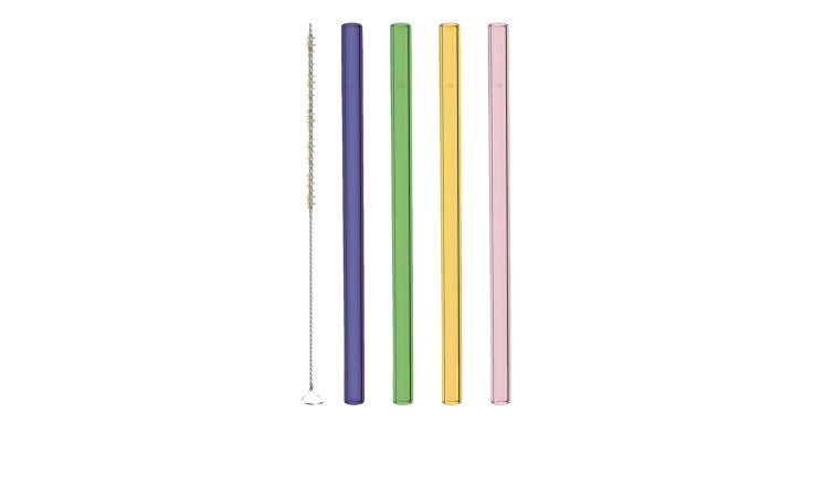 Glastrinkhalm-Set Ciao 4 tlg. 15 cm