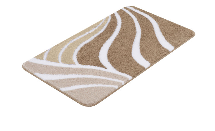 Badteppich Flame 100 x 60 cm in taupe