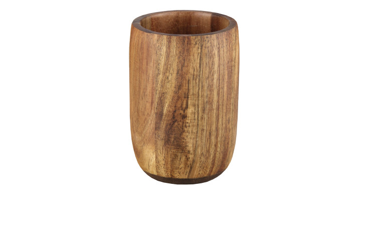 Zahnputzbecher Madera 7,4 cm, holzfarben