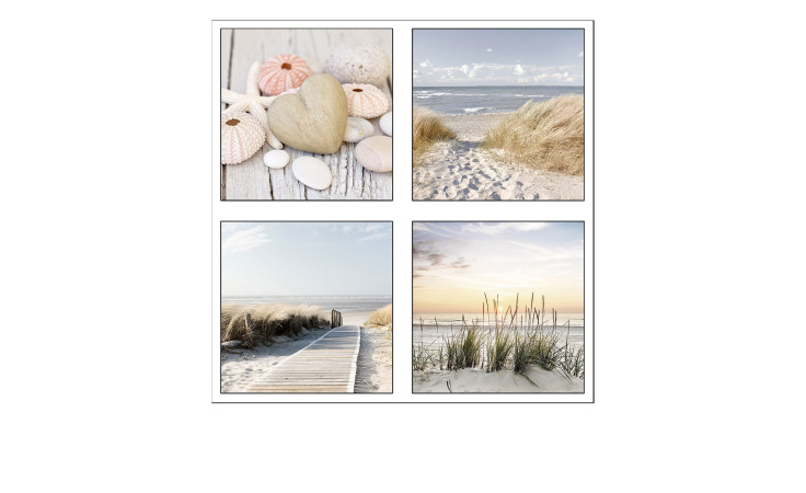 Memoboard Magentset 4-tlg. Beach