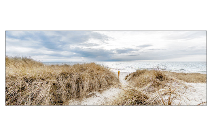 Glasbild Ocean View 30 x 80 cm, Strandlandschaft