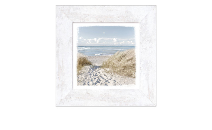 Rahmenbild Oase der Sinne 44 x 44 cm. Rahmenbild mit dem Thema - Strand.