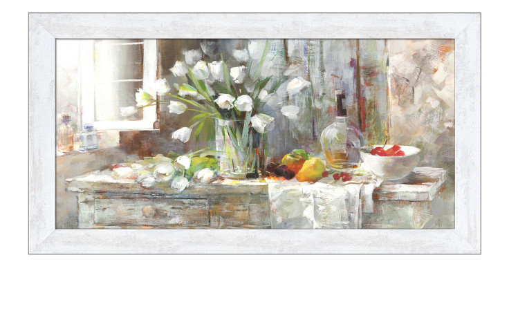 Rahmenbild My Place 69 x 129 cm. Rahmenbild mit dem Thema - Zuhause.