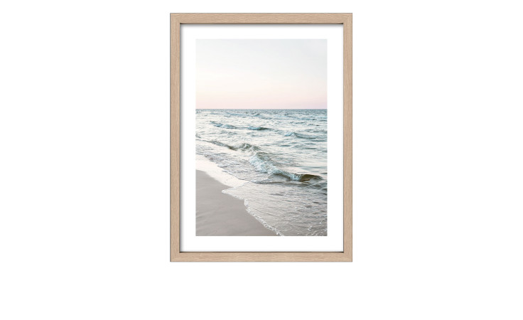 Rahmenbild Ebbe und Flut 55 x 75 cm. Rahmenbild mit dem Thema - Strand und Meer.