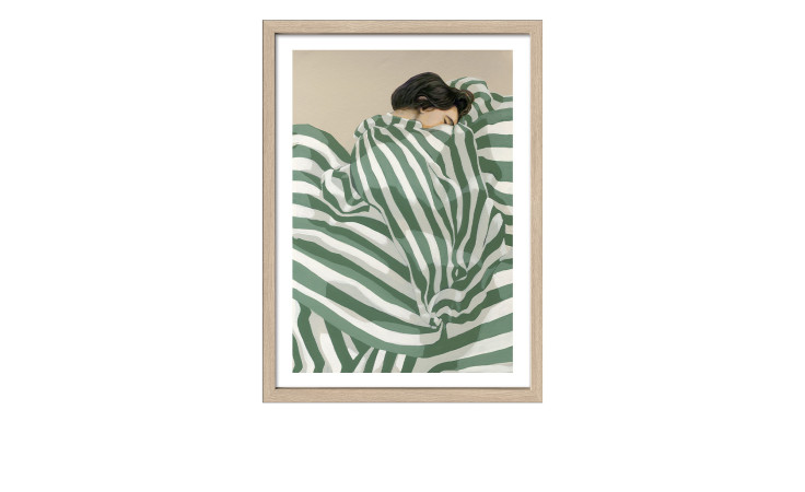 Rahmenbild Striped Woman III 55 x 75 cm