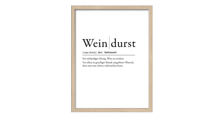 Rahmenbild Weindurst 33 x 43 cm