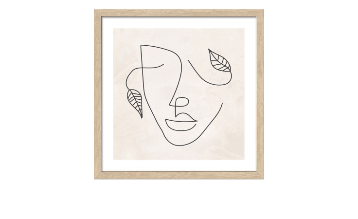 Rahmenbild Boho Style 33 x 33 cm