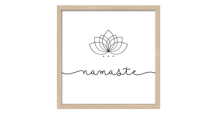 Rahmenbild Namaste 33 x 33 cm