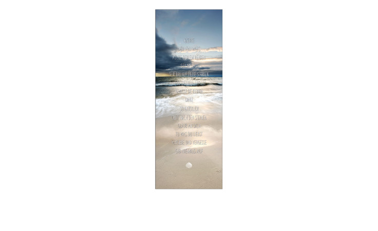 Leinwandbild Geh deinen Weg 30 x 80 cm