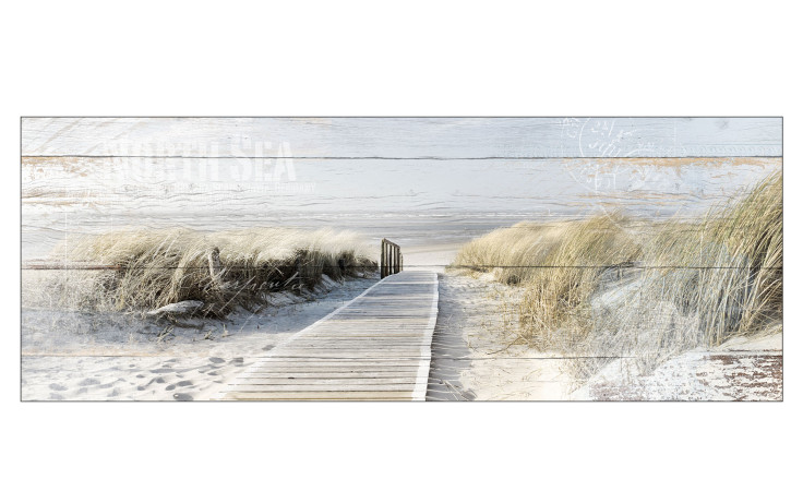 Leinwandbild Seeblick 30 x 80 cm