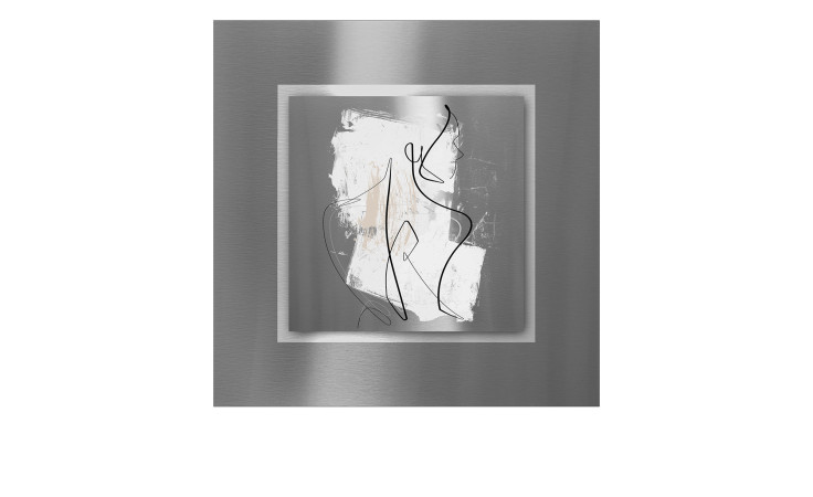 Alubild Figure Lines 50 x 50 cm