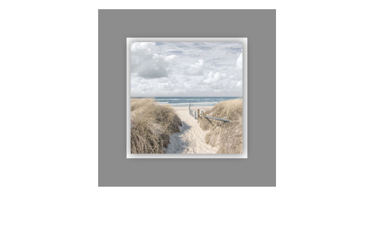 Alubild Beach 50 x 50 cm