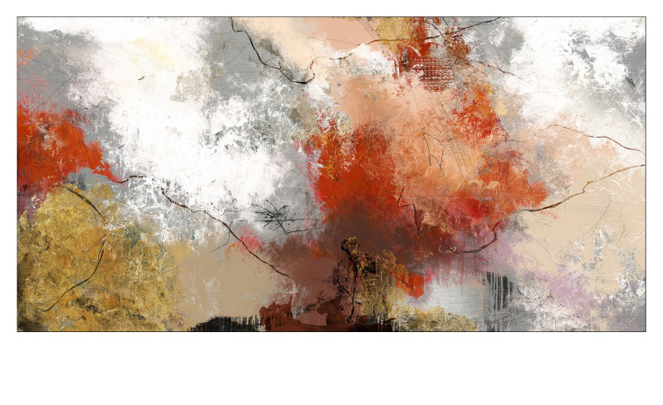 Alubild Abstract Experiment 100 x 200 cm