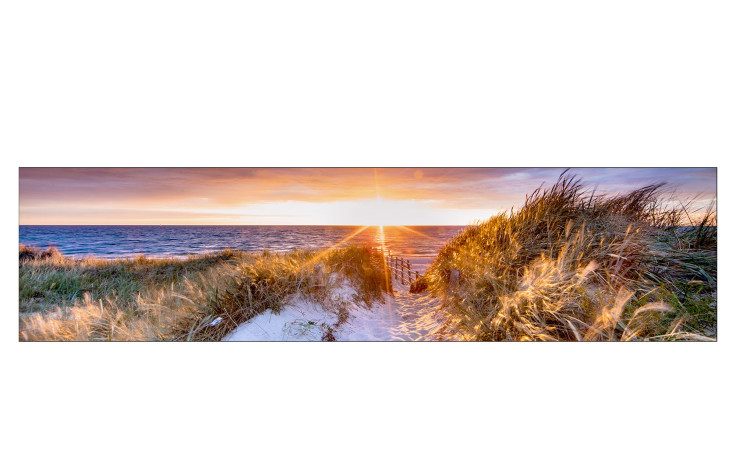 Alubild Sundown 50 x 200 cm