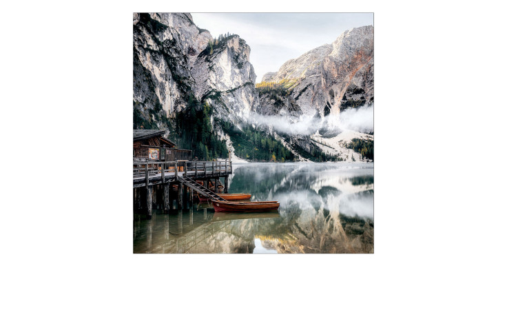 Alubild Wildsee 100 x 100 cm