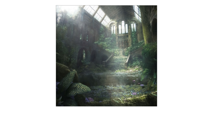 Alubild Lost Space 100 x 100 cm