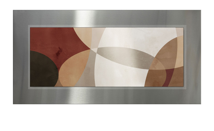 Alubild Abstract Shapes 50 x 100 cm