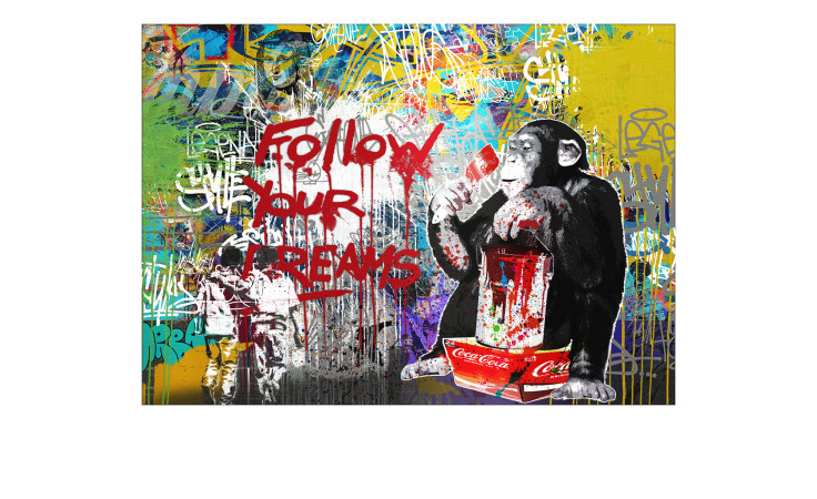 Alubild Monkey Dream 70 x 100 cm