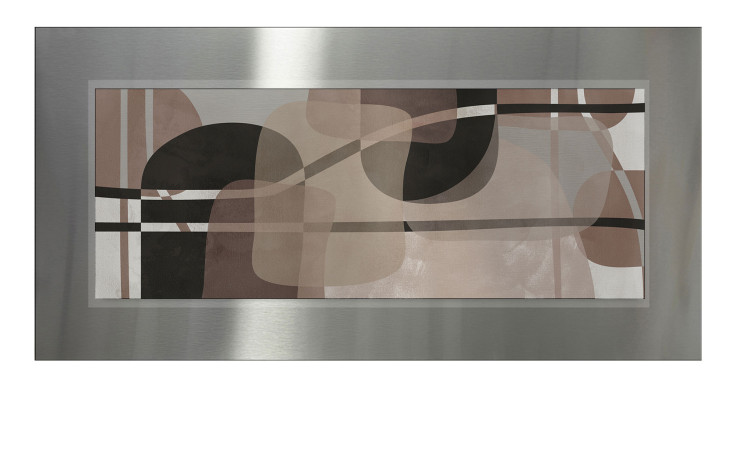 Alubild Abstract Shapes 50 x 100 cm